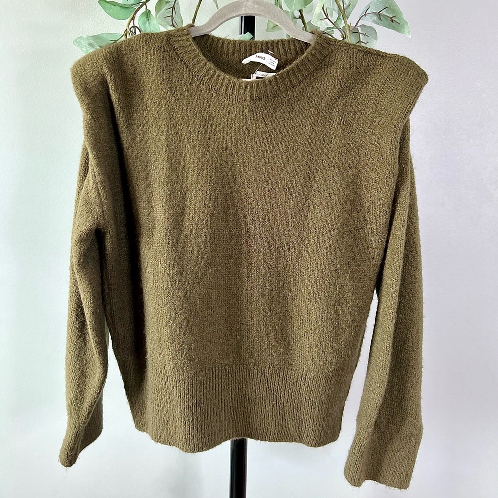 Mango - Sweater with structured shoulders